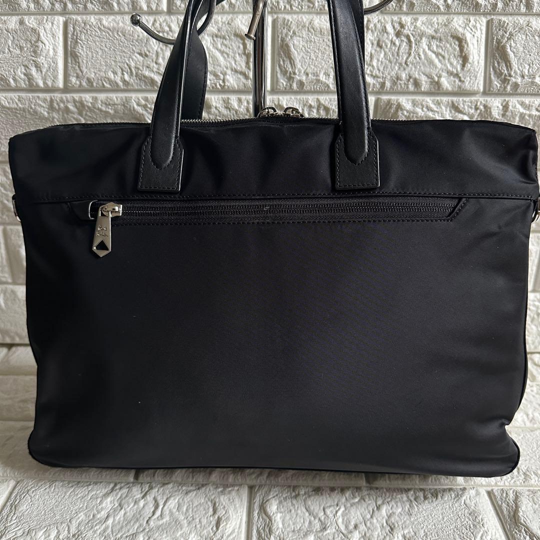 現行品 ポールスミス　ブリーフケース　レザー　ナイロン　ビジネスバック