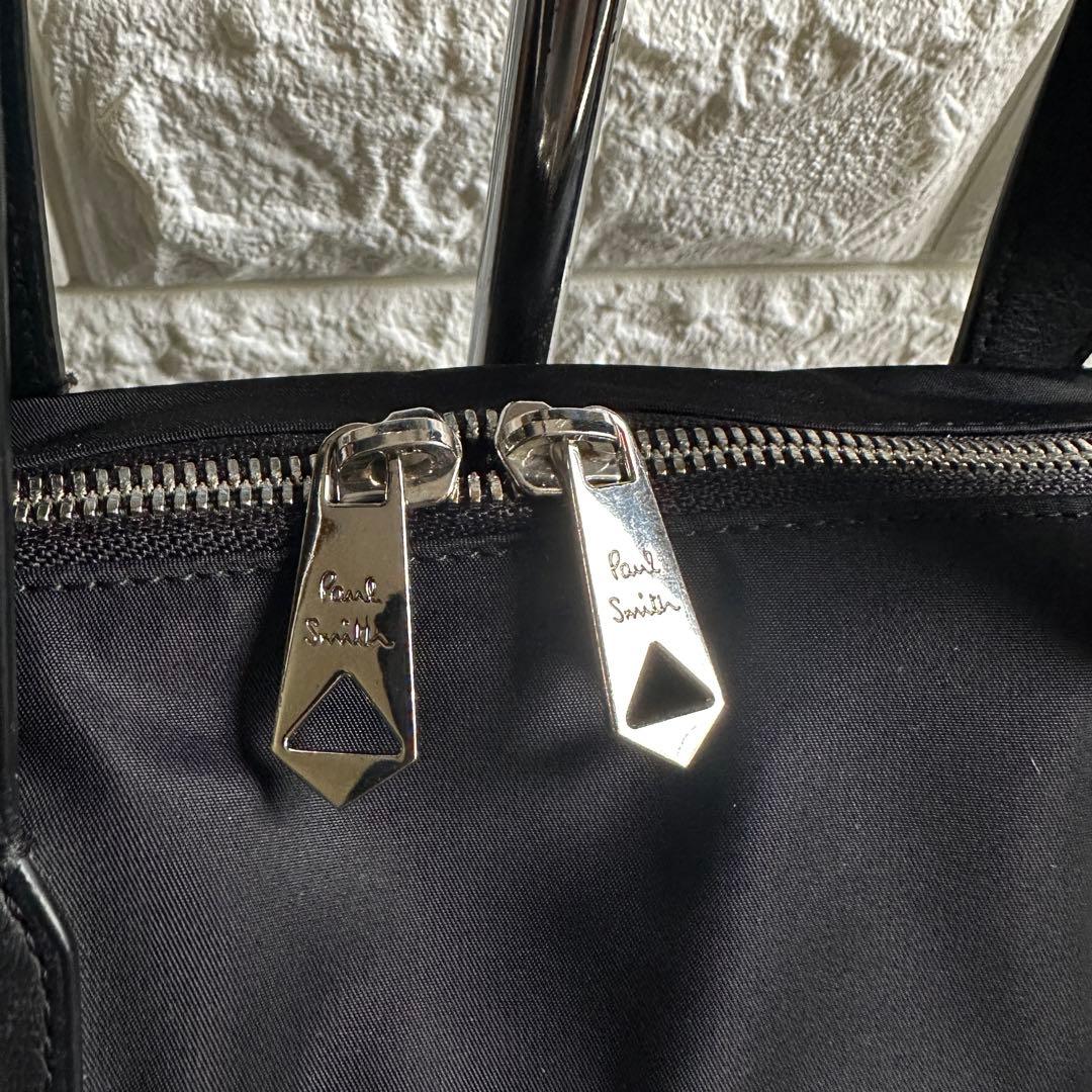 現行品 ポールスミス　ブリーフケース　レザー　ナイロン　ビジネスバック