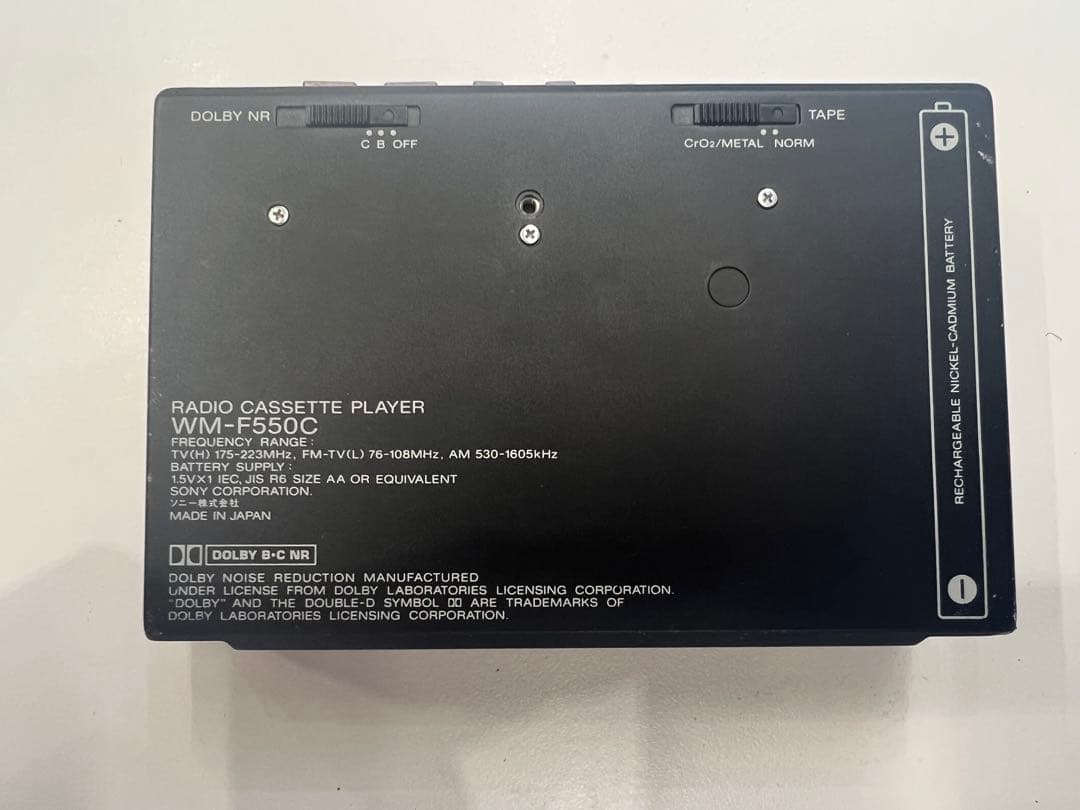 貴重 SONY WALKMAN ソニーウォークマン WM‐F550C 1988年