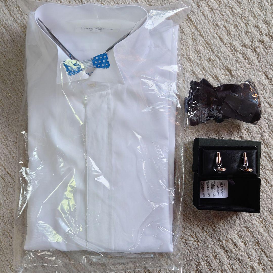 THE TREAT DRESSING メンズ 新郎 3点セット　シャツLサイズ