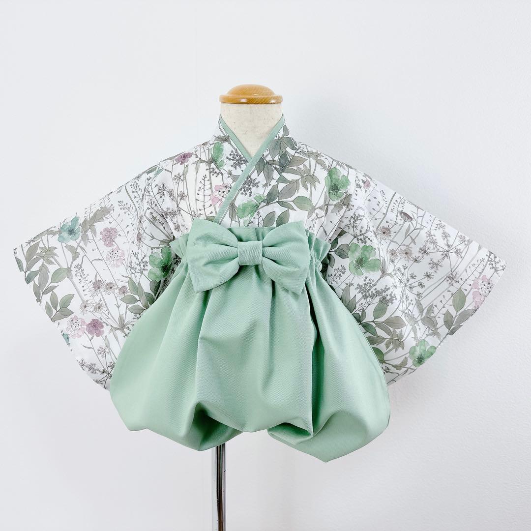 Hanako★［イルマGR］ベビー袴(セパレート)ハンドメイドꕤお食い初め