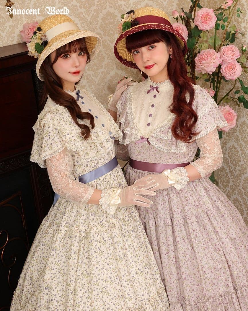 InnocentWorld　小さなブーケのショール風ワンピース　新品未使用