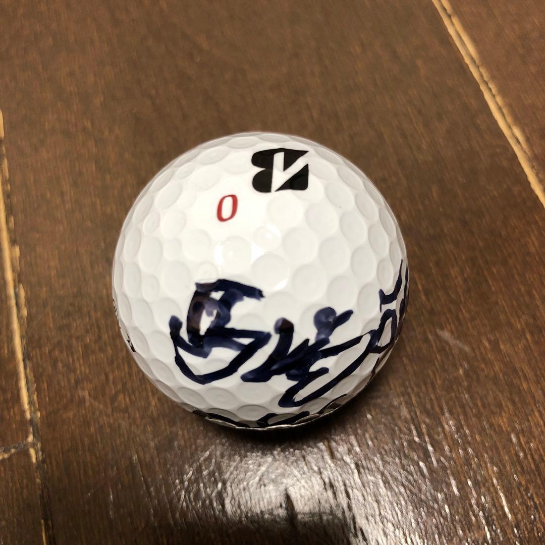 JLPGA女子プロゴルフ 馬場咲希プロ オウンボール 直筆サイン付き