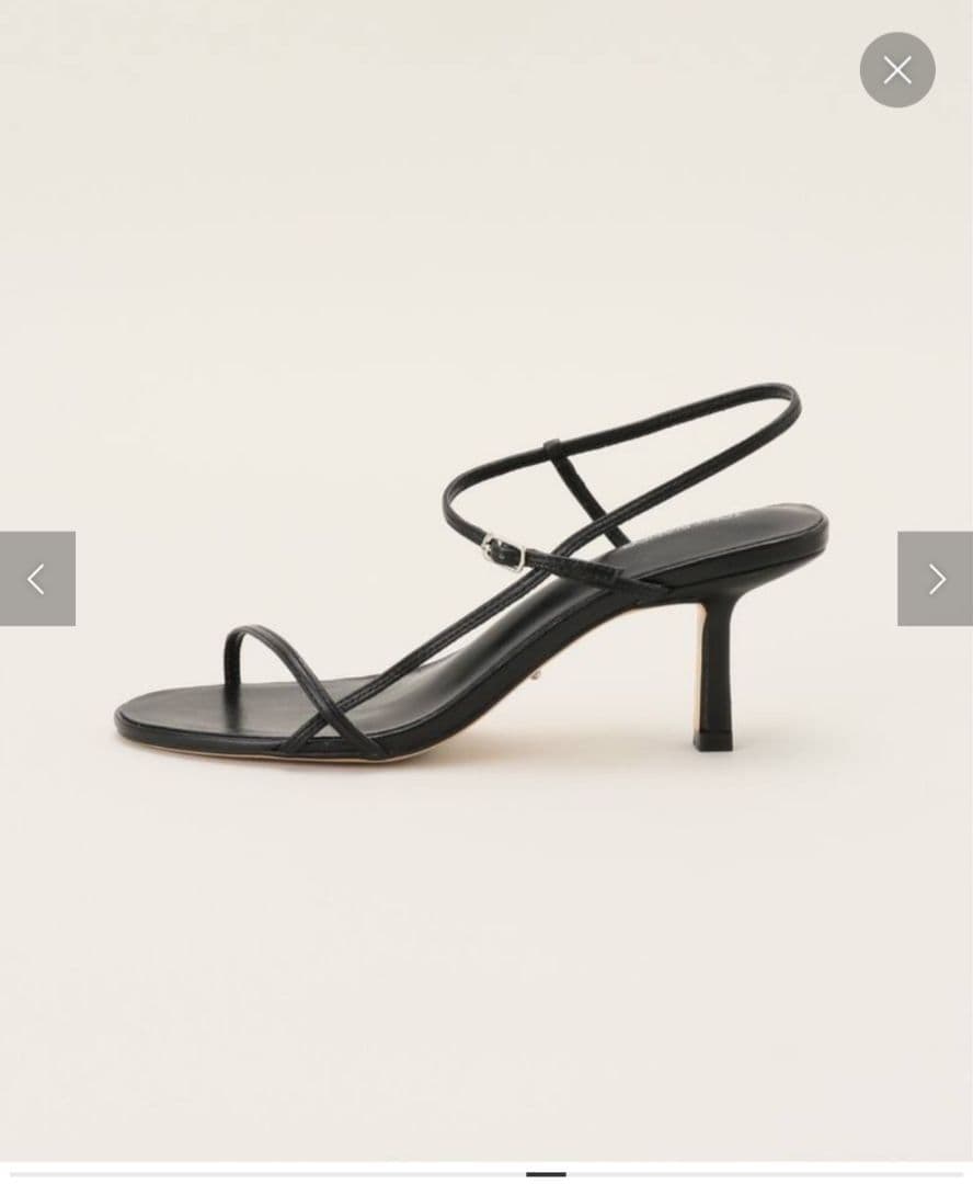 最終価格TONY BIANCO ブラックサンダル 6サイズ