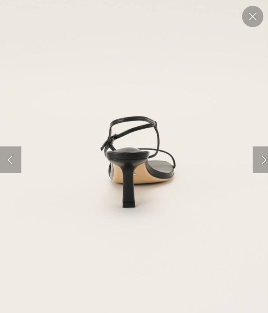 最終価格TONY BIANCO ブラックサンダル 6サイズ