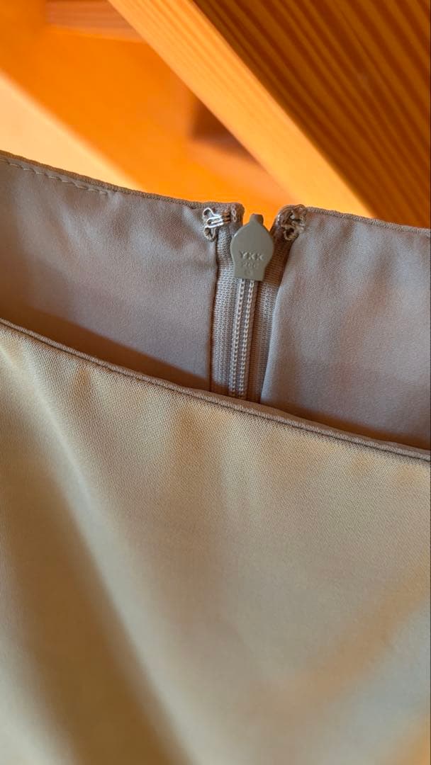 etoll ドレープデザインIラインドレス グリーン　長袖 結婚式