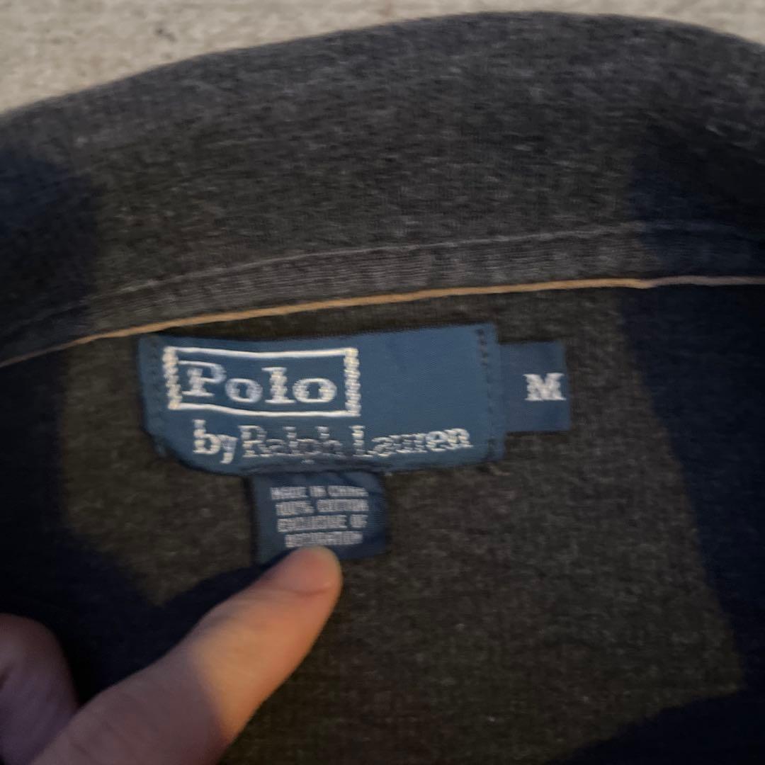 Polo Ralph Lauren ハーフジップ ニット グレー シャツセット