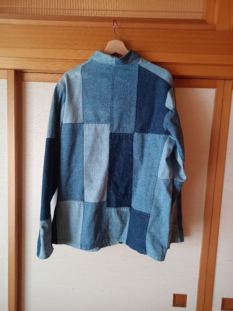 レットイットライド　LET IT RIDE　デニムパッチワークカバーオール