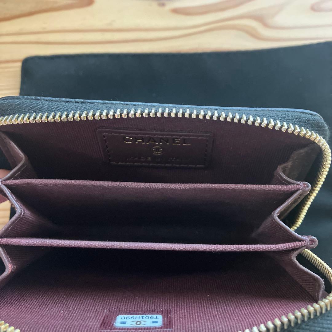 CHANEL ミニウォレット クラシックジップパース　マトラッセ
