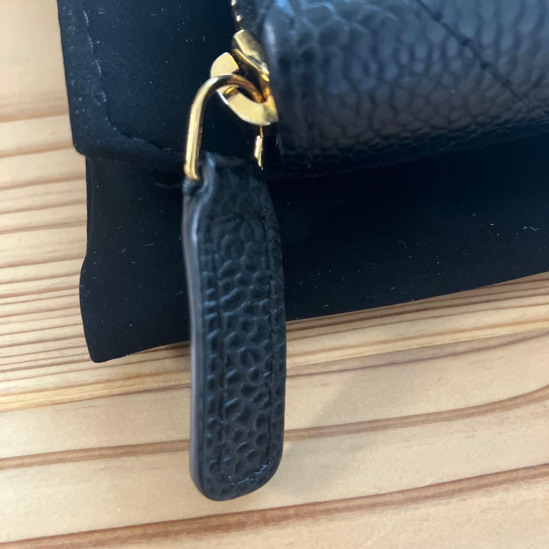 CHANEL ミニウォレット クラシックジップパース　マトラッセ