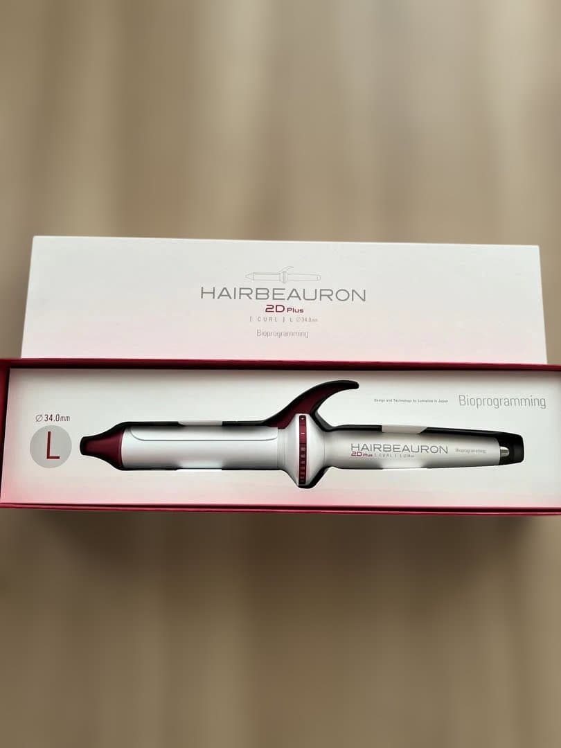 さんご‼️美品‼️ヘアービューロン2Dプラス　34mm カールアイロン