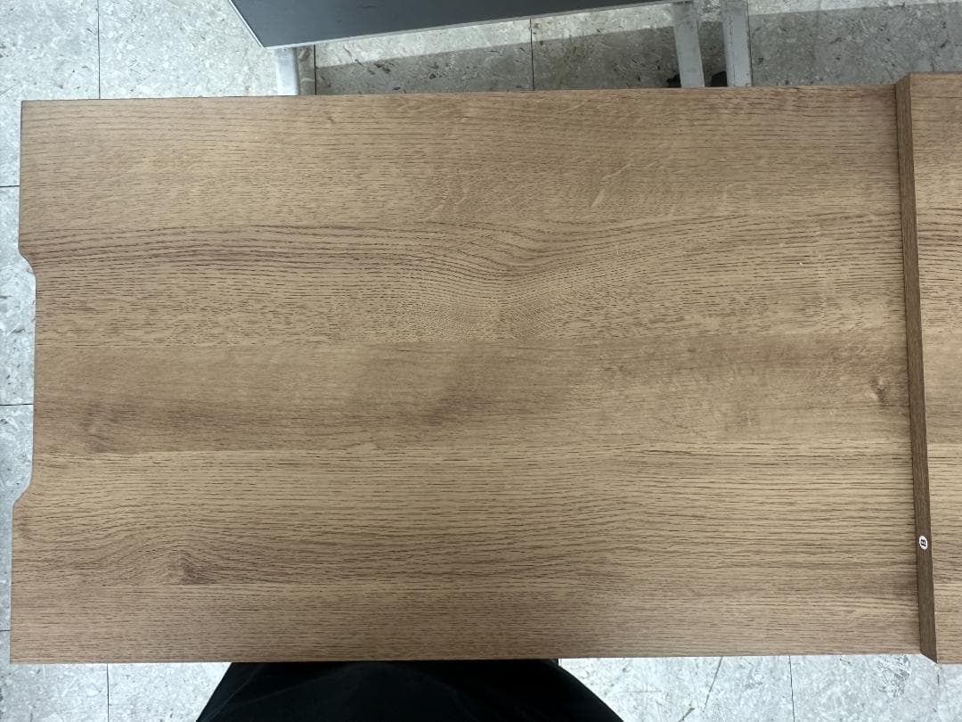 LOWYA 伸縮式キッチンカウンター 食器棚 ブラウン