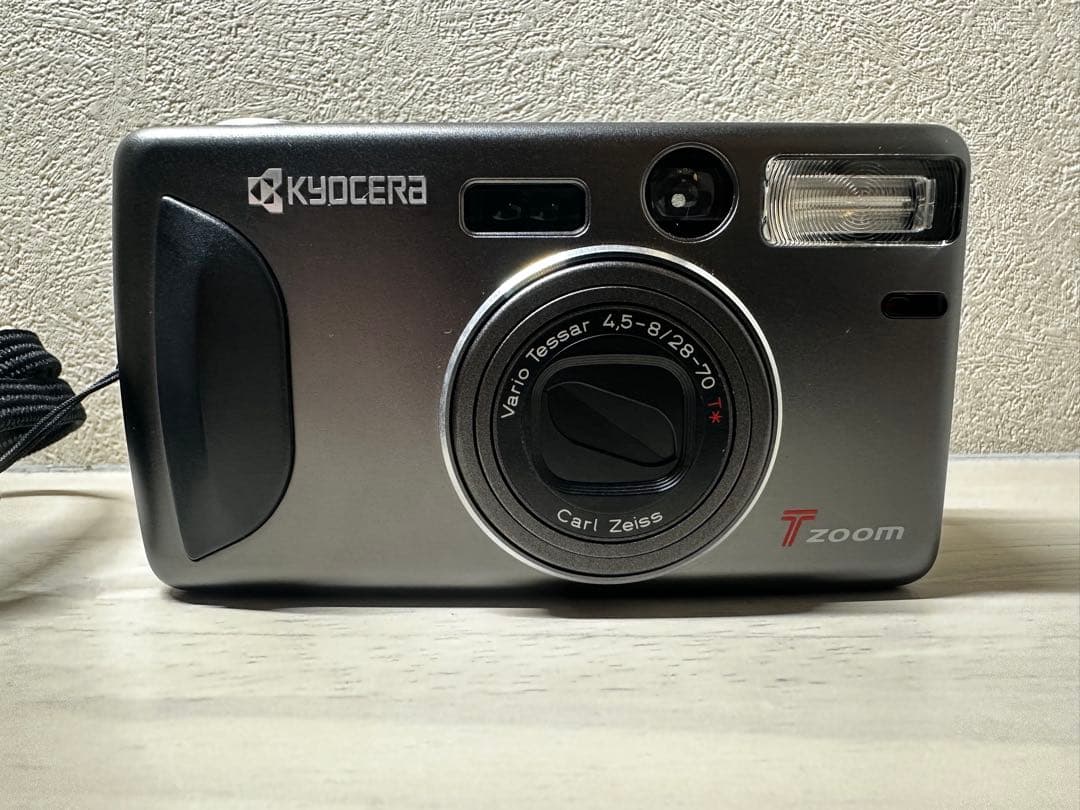 希少【美品】kyocera T ZOOM 電池　フィルム　カメラ　京セラ