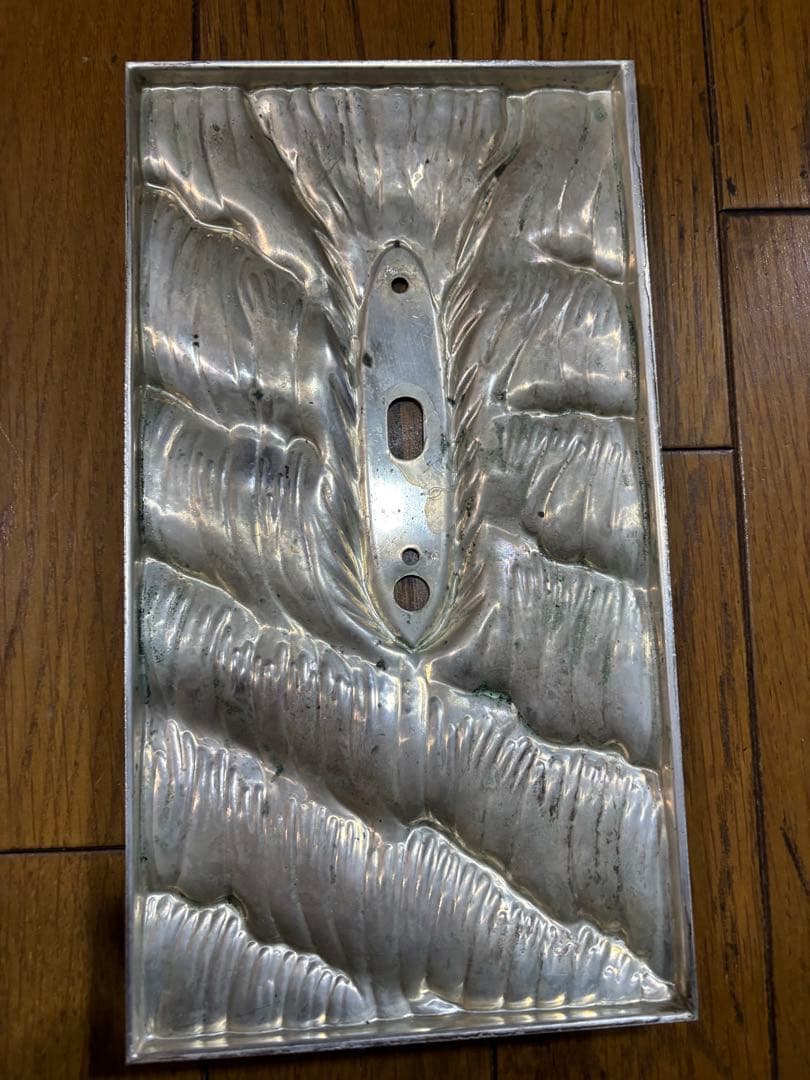 花*月様 純銀刻印　帆船置物　船長さ21cm 大きめ　ガラスケース付き　レトロ