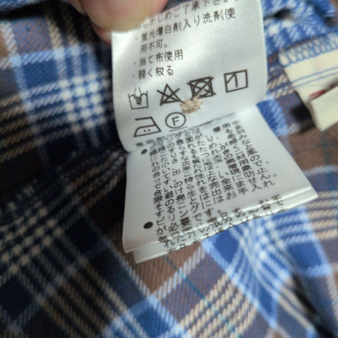 新品タグ付き❗️マドモアゼルノンノン 長袖 チェックネルシャツ　チュニック❣