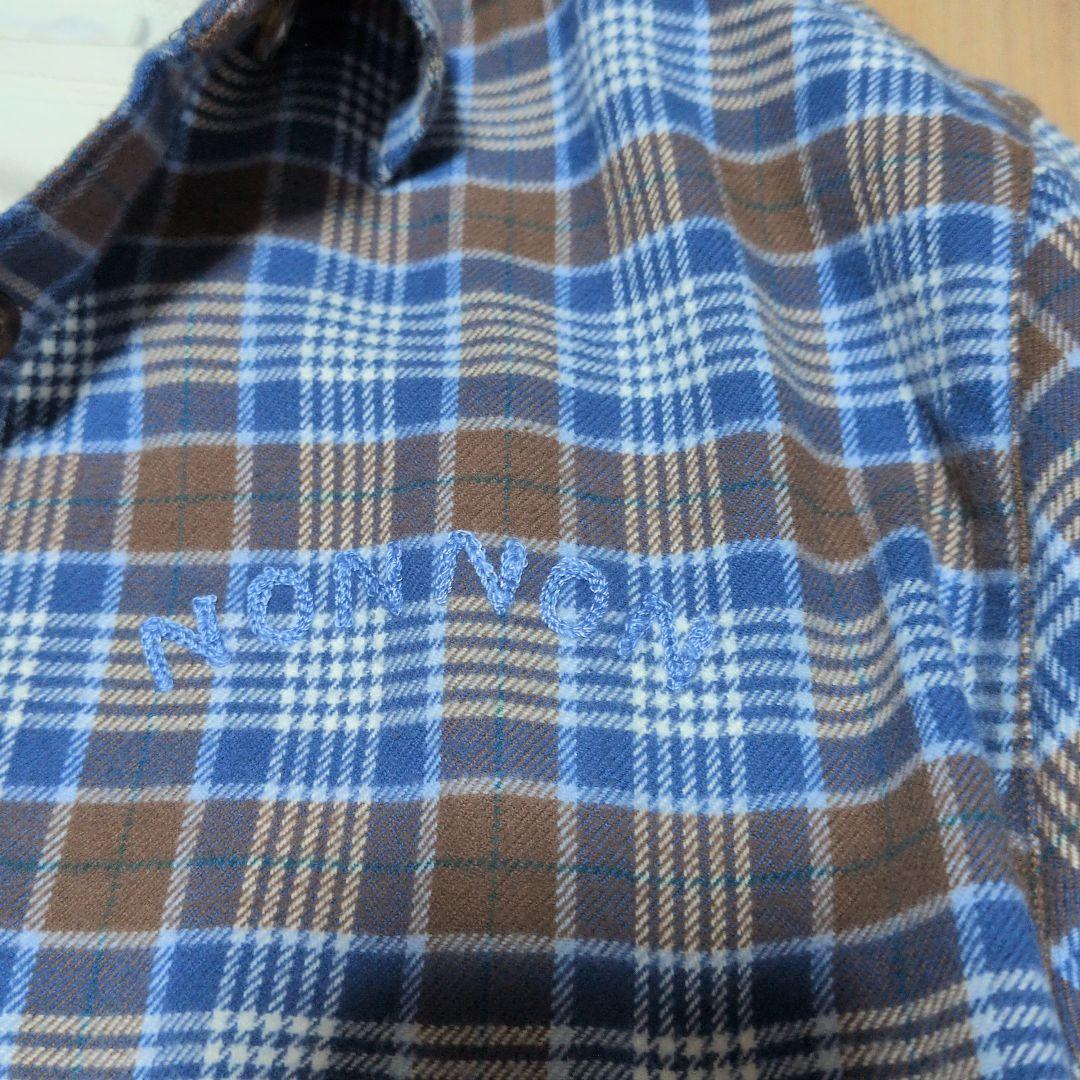 新品タグ付き❗️マドモアゼルノンノン 長袖 チェックネルシャツ　チュニック❣