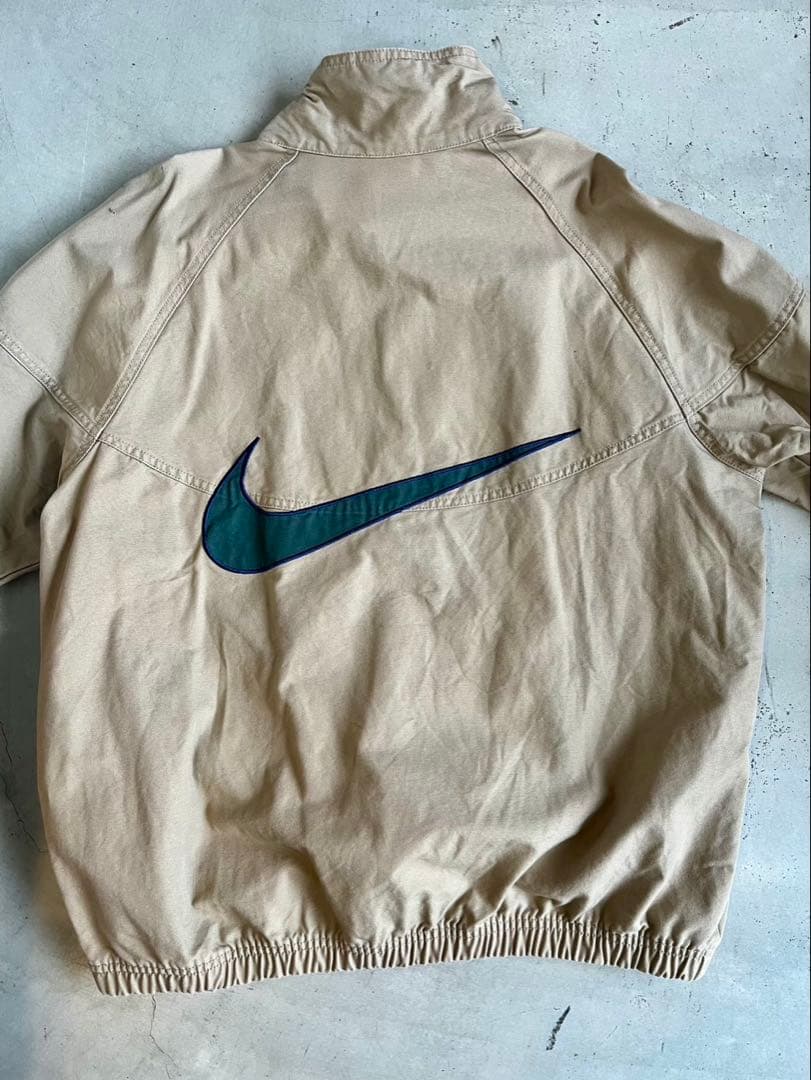 Nike ベージュ キャンバスジャケット