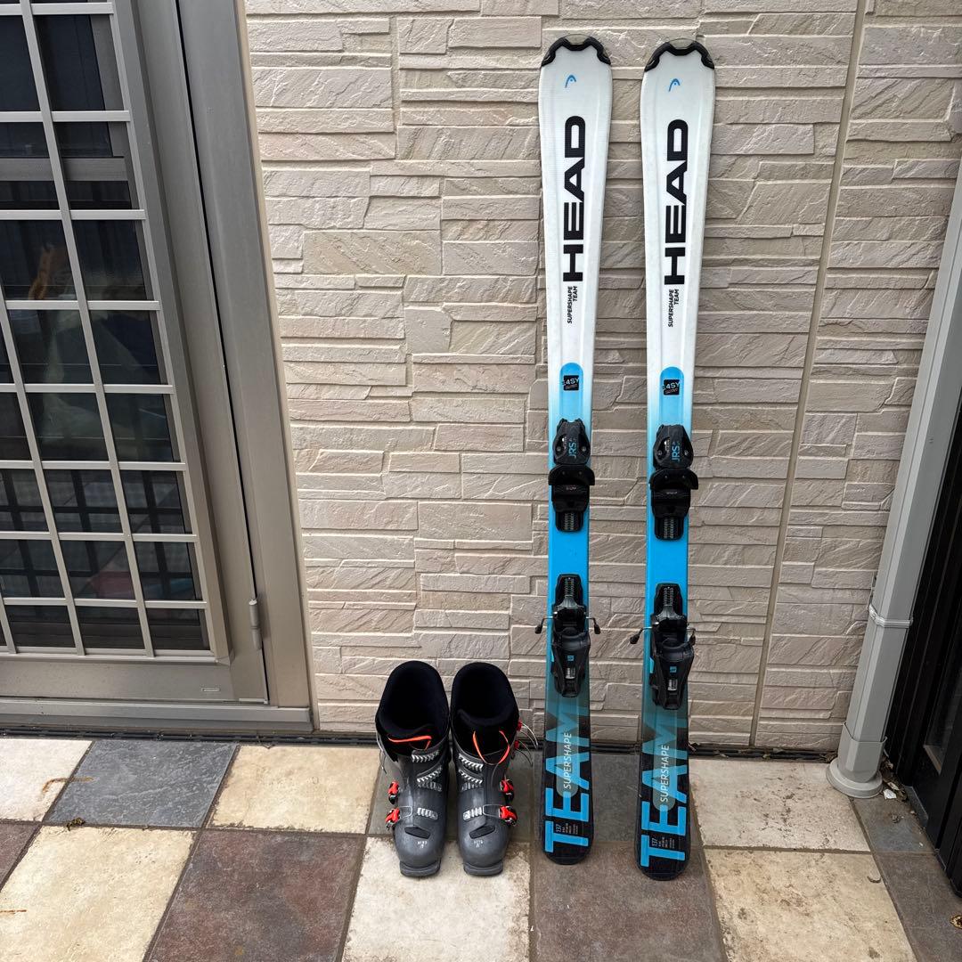 HEAD スキー板 137cm ROSSIGNOLブーツ　23.5cm セット