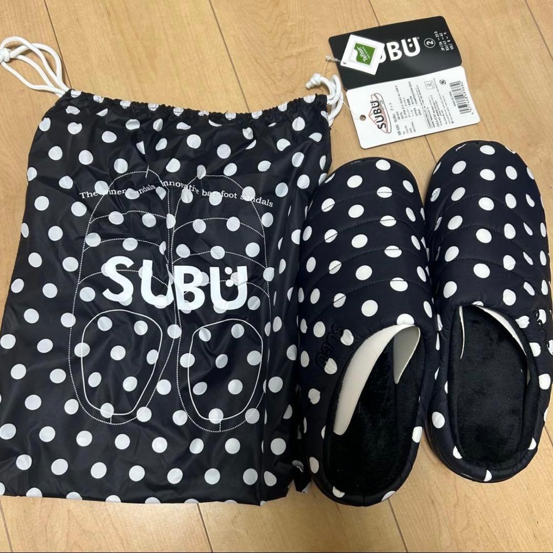 SUBU ドット柄 サンダル 収納袋付き