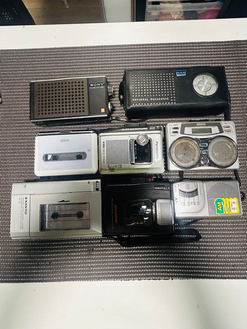 カセットプレーヤー 5台セット3台のラジオ