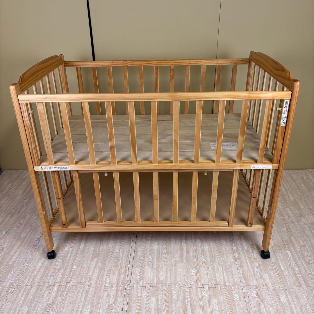 ☆除菌清掃済☆　☆美品☆　大和屋　ハイタイプ　すのこ床板　フロール　ナチュラル