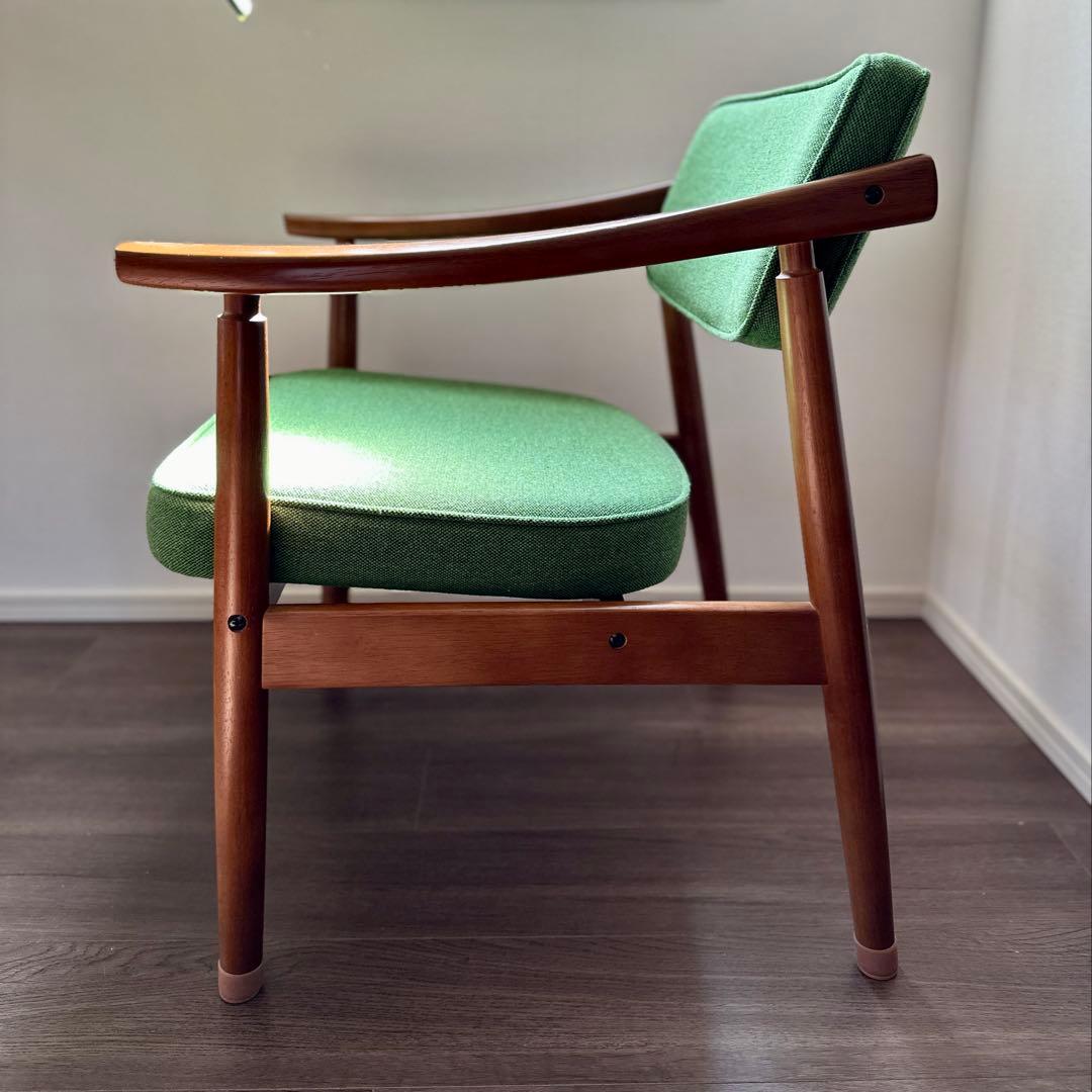 カリモク60 Dチェア【美品】タープグリーン