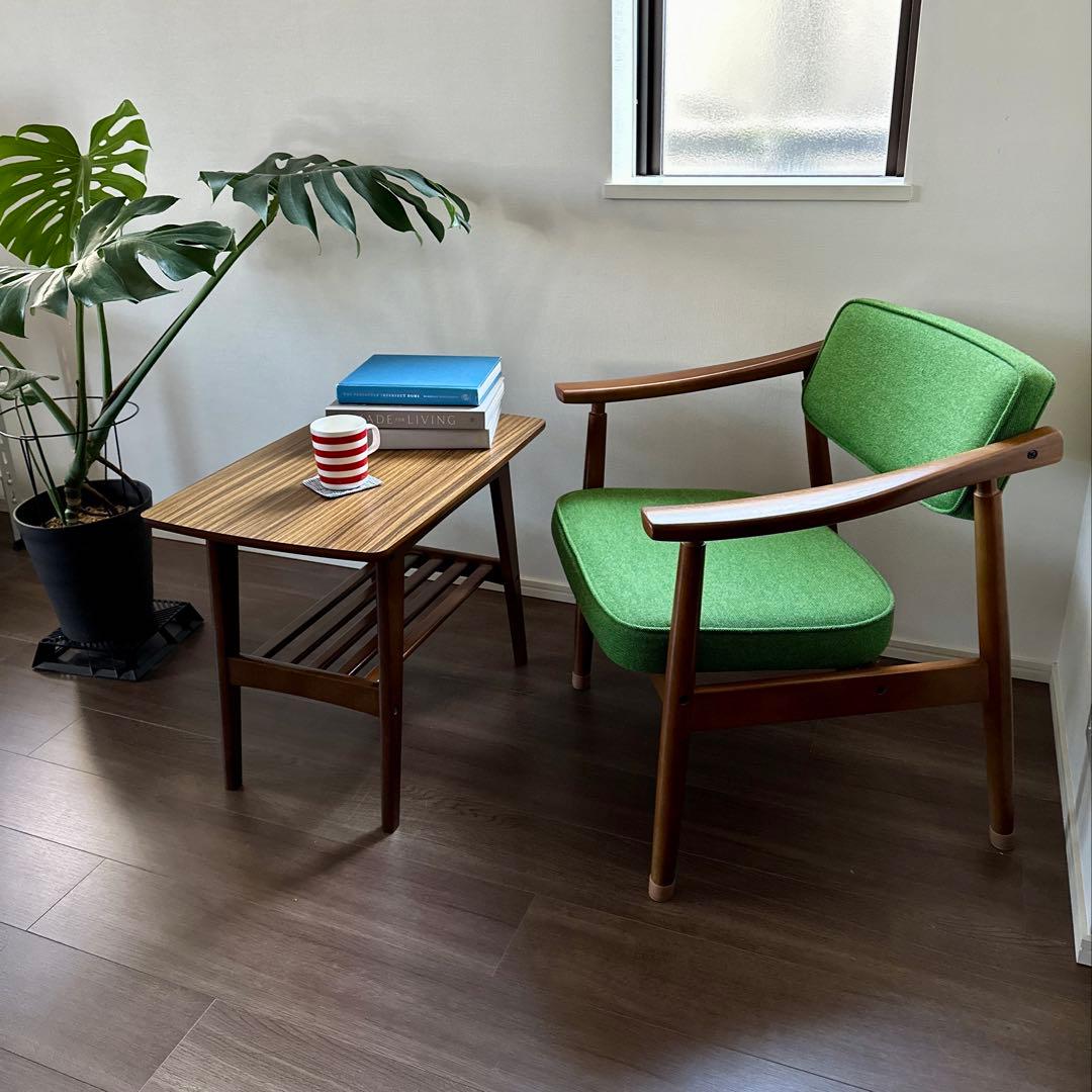 カリモク60 Dチェア【美品】タープグリーン