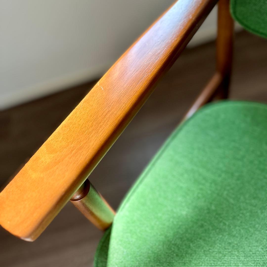 カリモク60 Dチェア【美品】タープグリーン