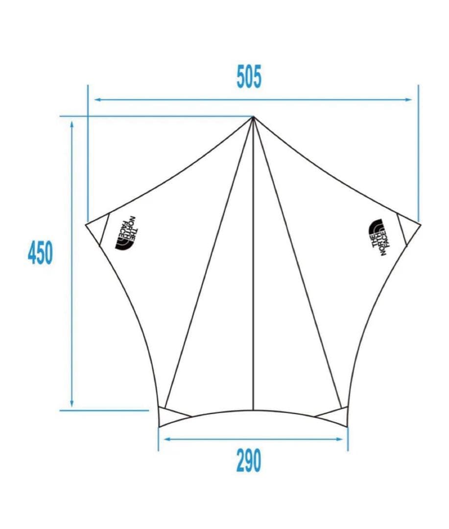 新品未使用ノースフェイス　ペンタゴンタープ　スタープ5 メルドグレー