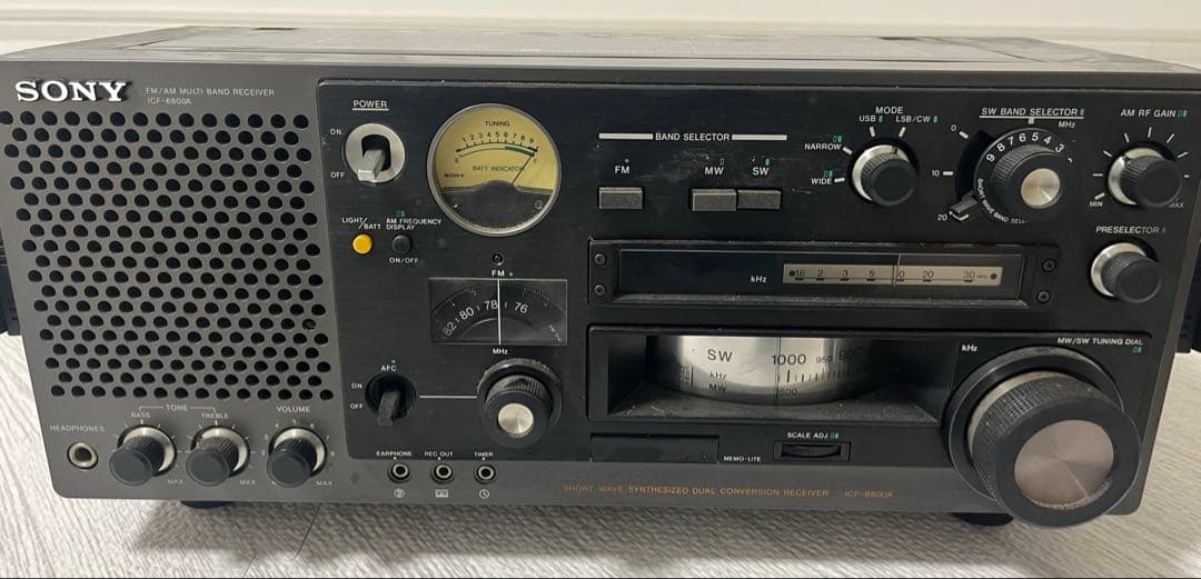 ソニー　ラジオ受信機　ＩＣＦ－６８００Ａ