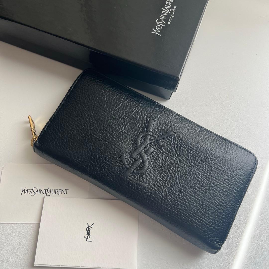 89 極上美品 SAINTLAURENT イヴサンローラン 長財布
