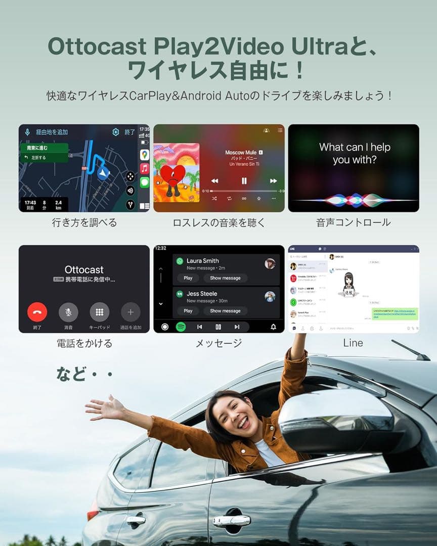 オットキャスト Play2Video Ultra リモコン付 新品