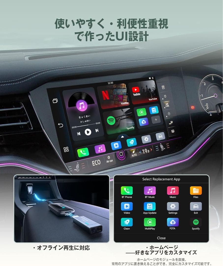 オットキャスト Play2Video Ultra リモコン付 新品