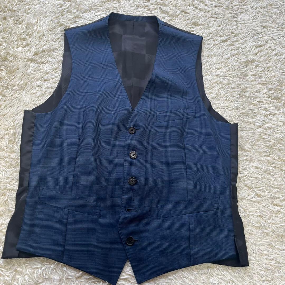 希少 ブラックレーベルクレストブリッジ スリーピース スーツ ネイビー S〜M位