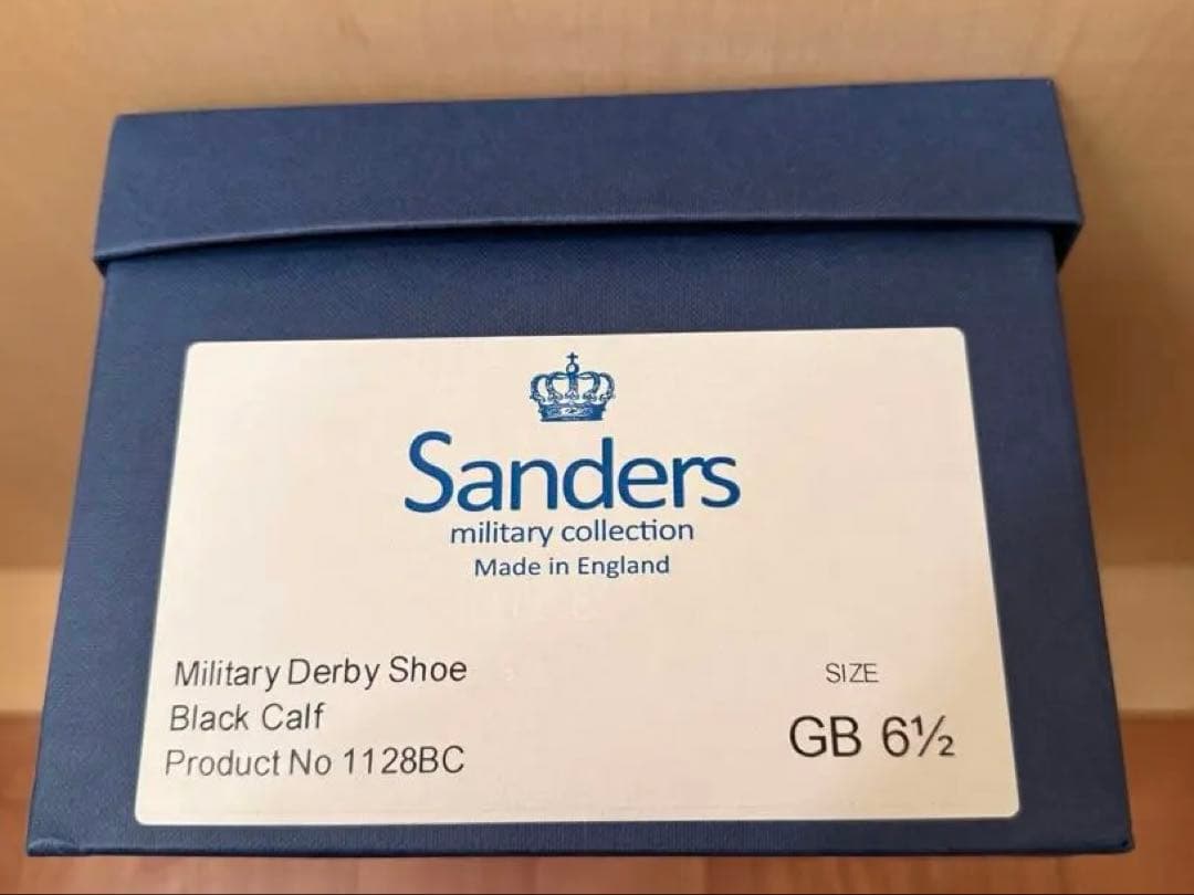 靴 SANDERS MILITARY DERBY SHOE 1128BC UK6.5