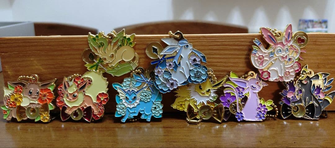 イーブイ　グレイシア　ブラッキー等　メタルチャームセット