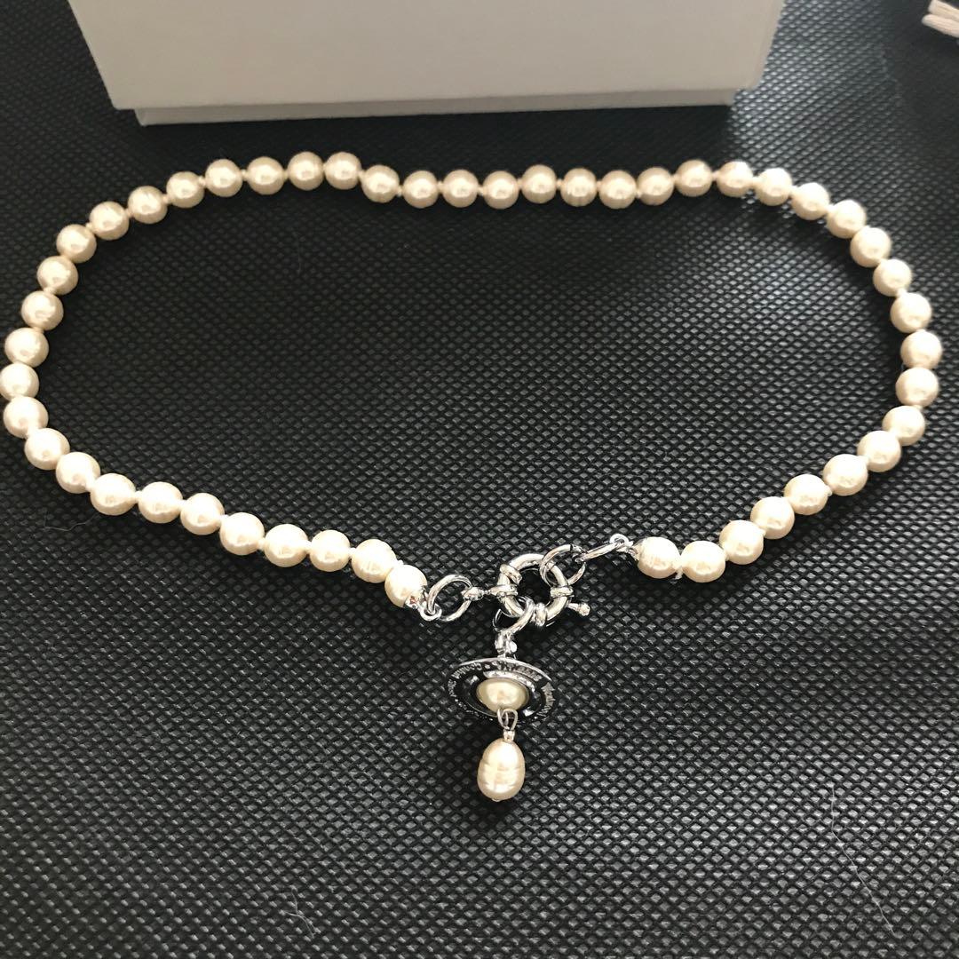 vivienne westwood ALEKSA オーブロゴパールネックレス