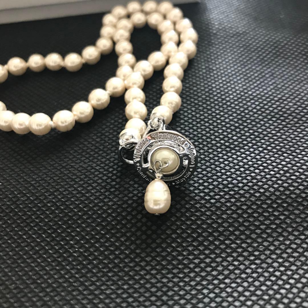 vivienne westwood ALEKSA オーブロゴパールネックレス