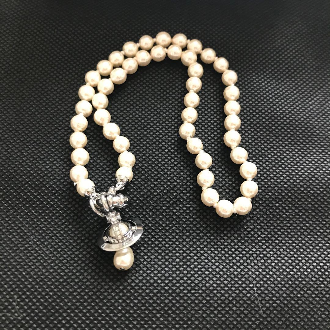 vivienne westwood ALEKSA オーブロゴパールネックレス