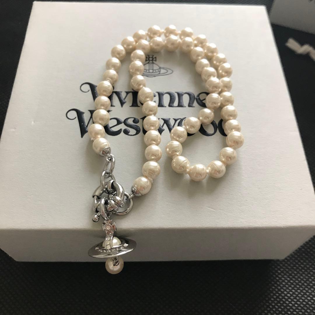 vivienne westwood ALEKSA オーブロゴパールネックレス
