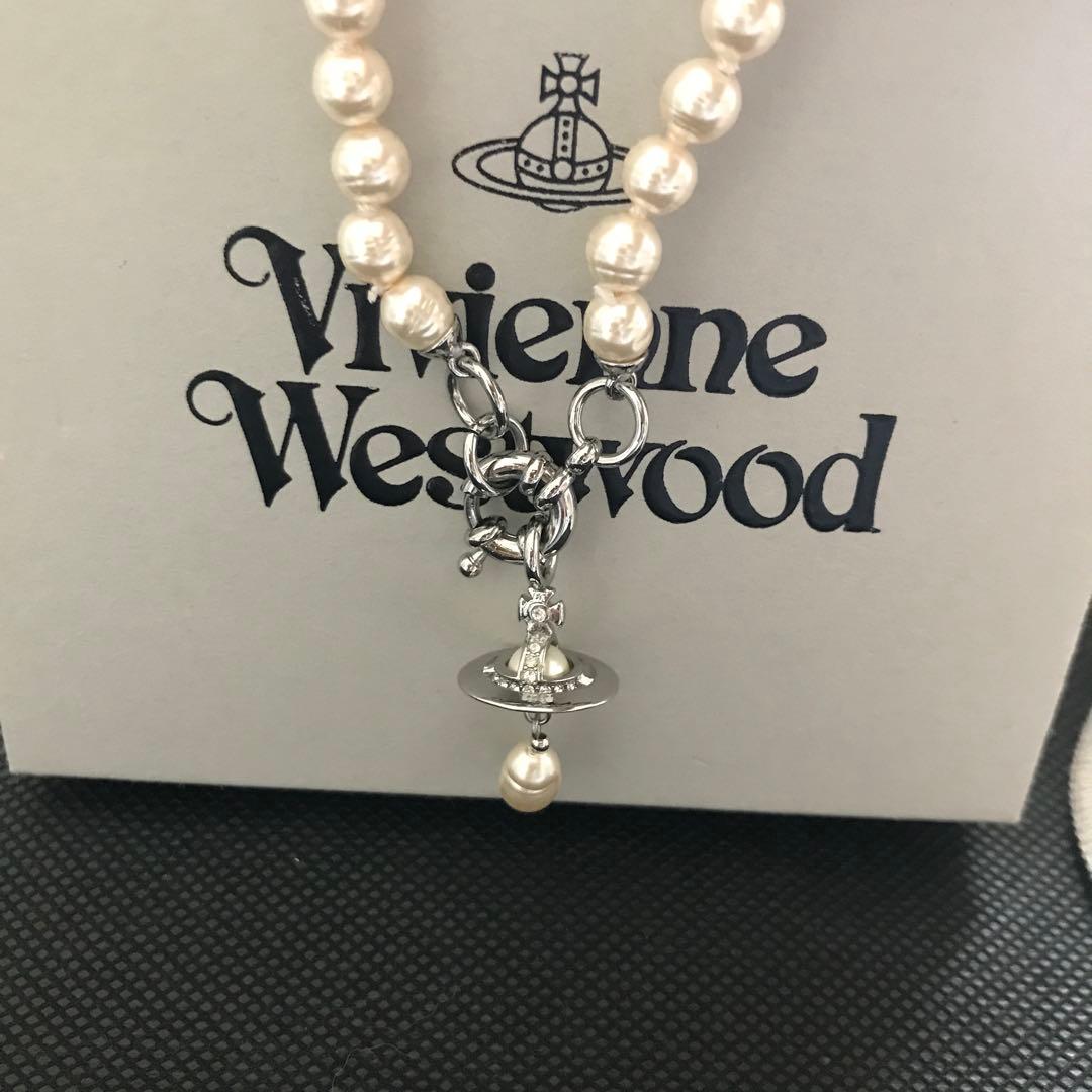 vivienne westwood ALEKSA オーブロゴパールネックレス