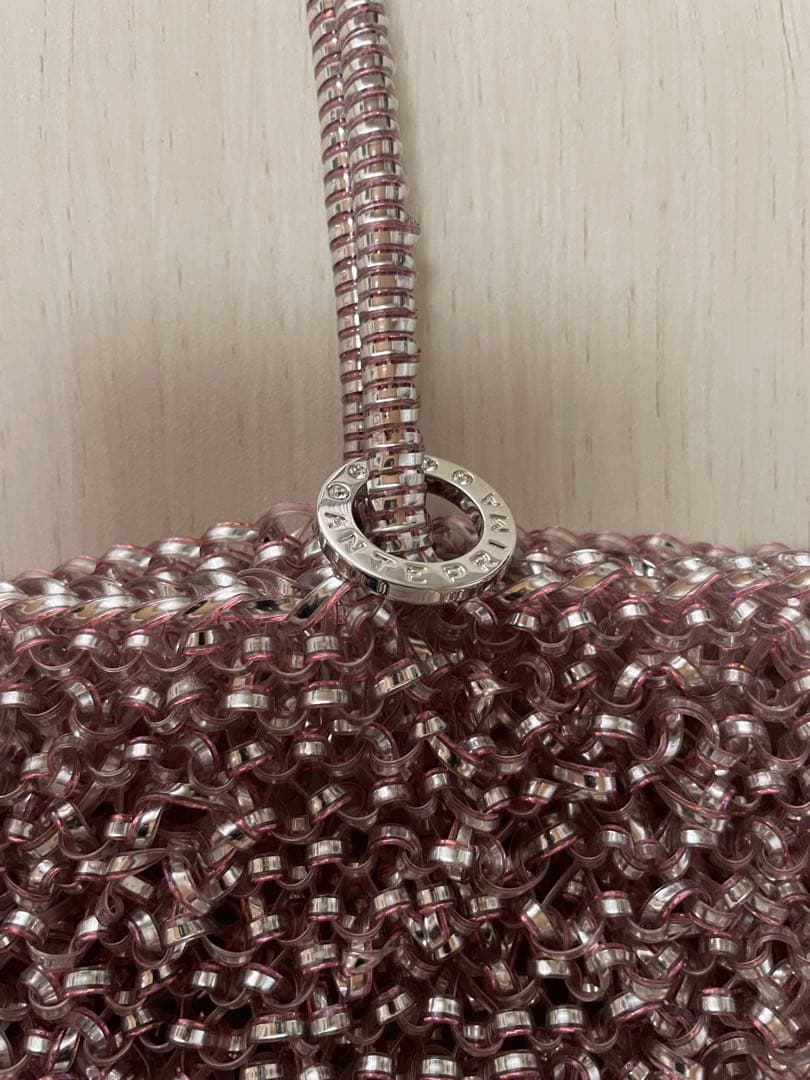 たにこさん専用アンテプリマ、ワイヤーバッグ ANTEPRIMA シルバーピンク