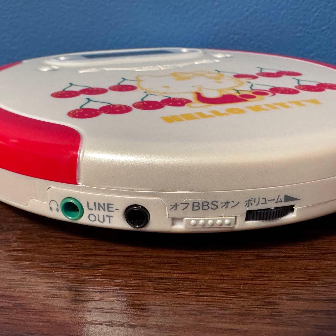 貴重極美品✨ハローキティ ポータブルCDプレイヤー レトロ 動作確認済み