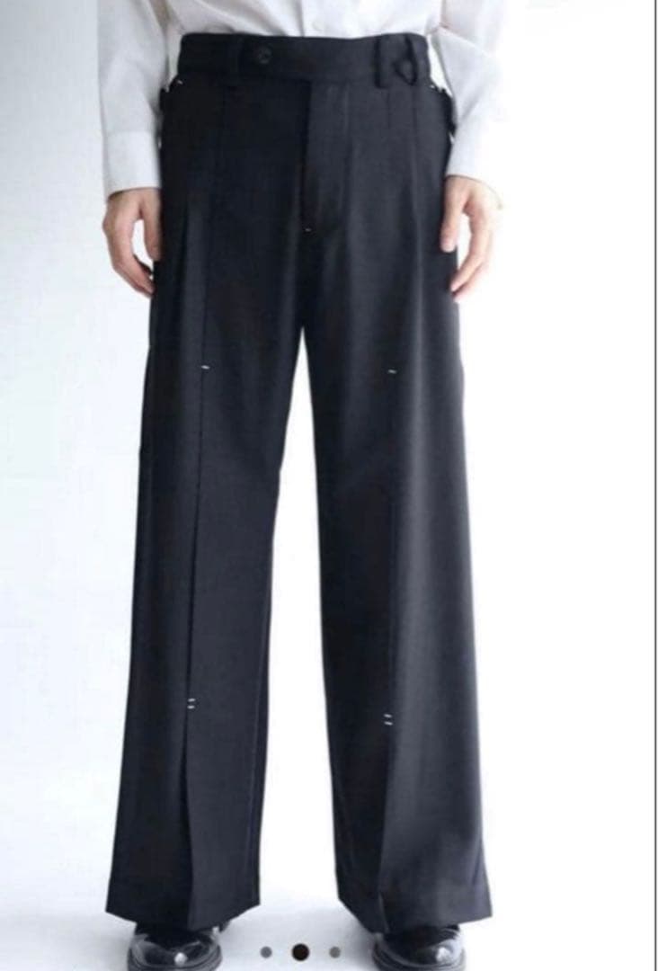 【新品】NULLUS WOOL BLEND TAILORED TROU