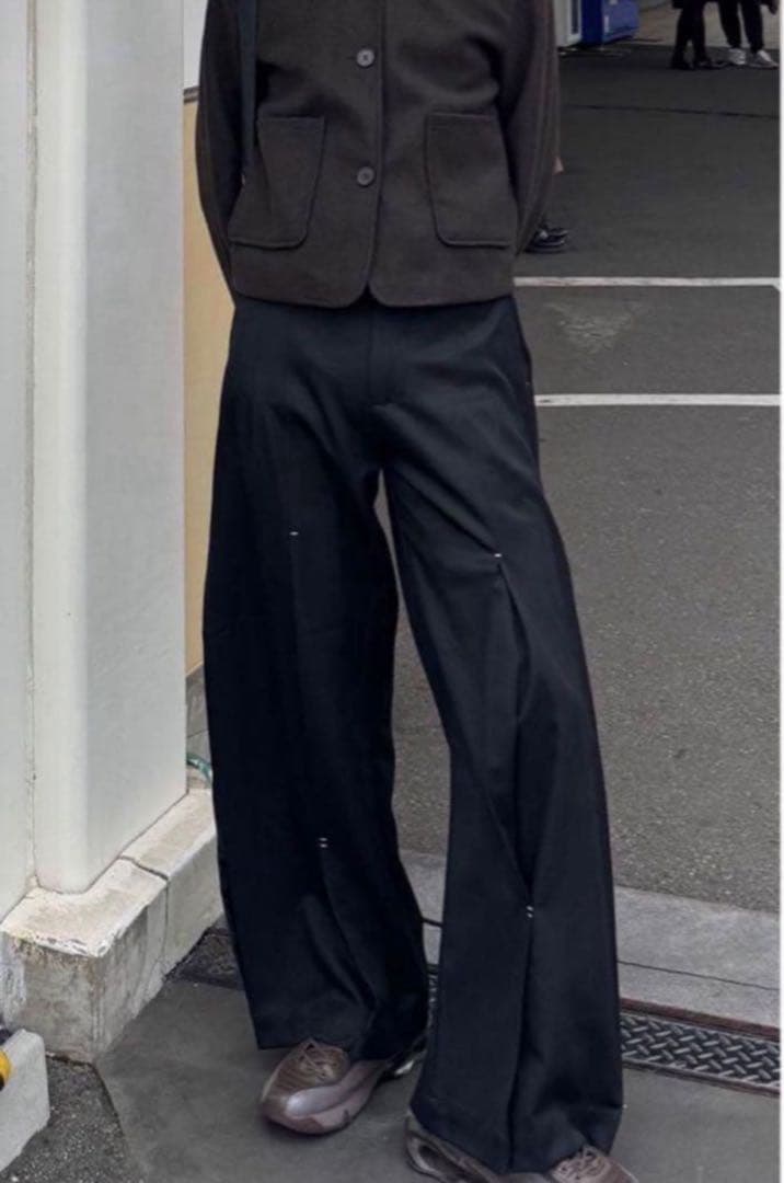 【新品】NULLUS WOOL BLEND TAILORED TROU