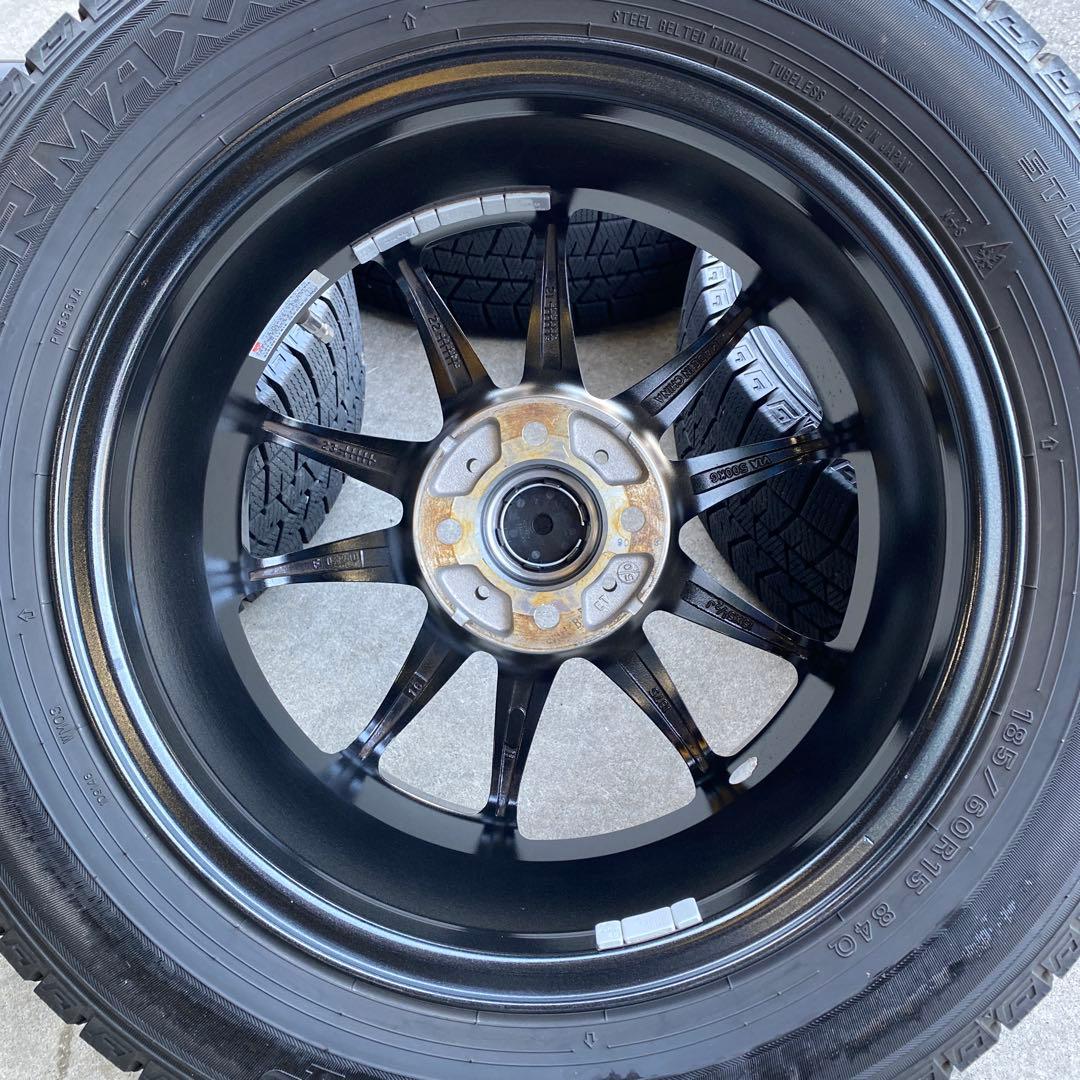 バリ溝ダンロップスタッドレスセット185/60R15 フィット