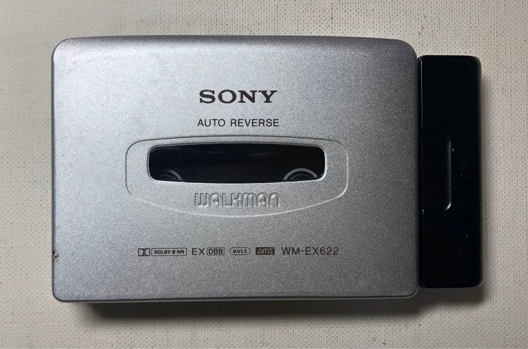 液漏れ復活、普通品WM-EX622 SONYカセットウォークマン可動品Qシルバー
