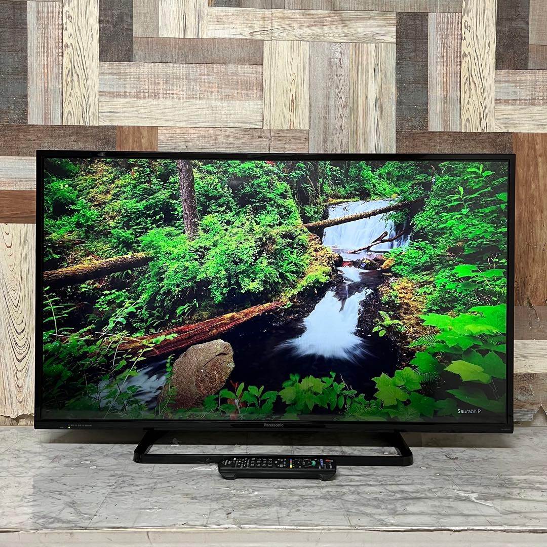 即日受渡❣️全国送料込Panasonic43型液晶テレビ外付けHDD録画対応