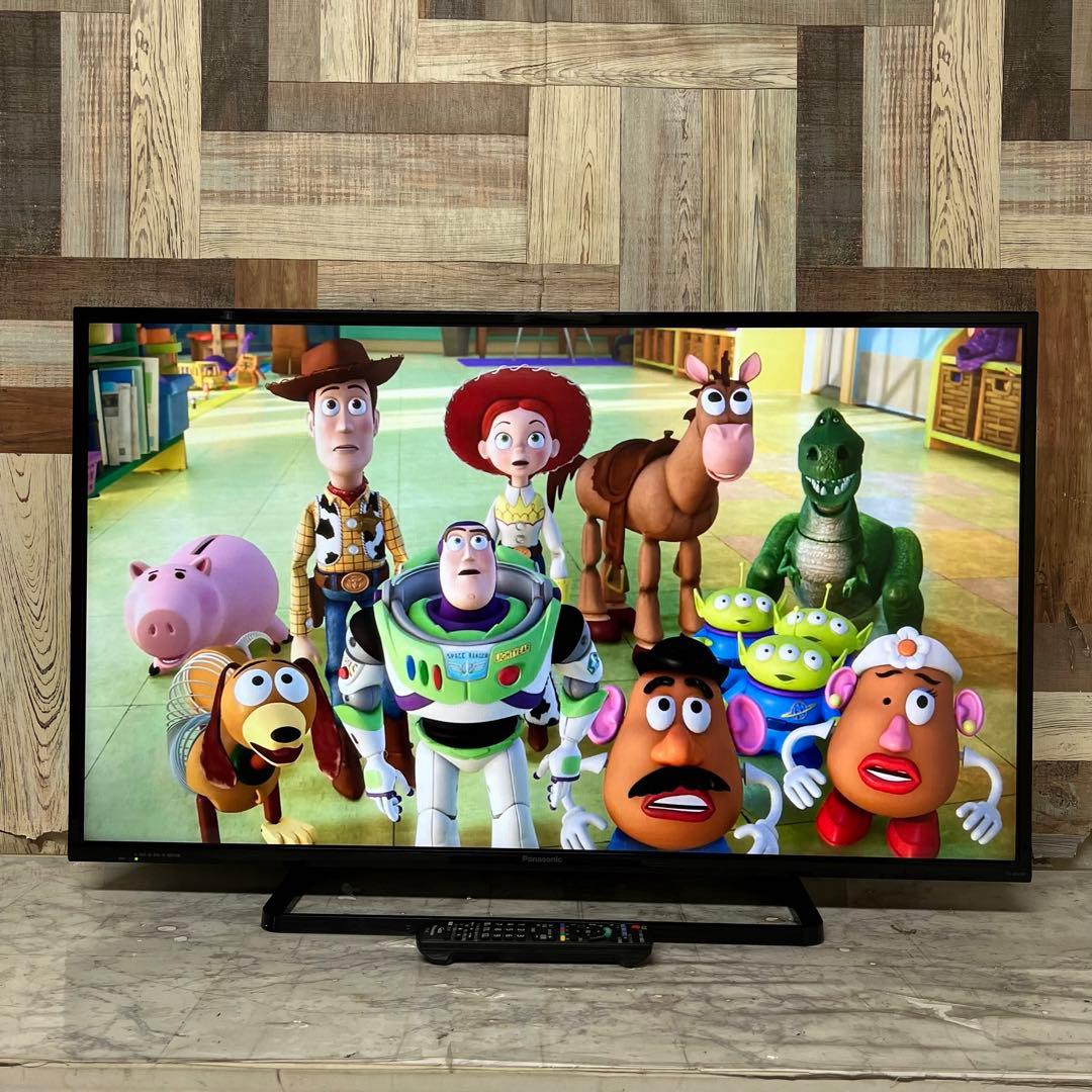 即日受渡❣️全国送料込Panasonic43型液晶テレビ外付けHDD録画対応