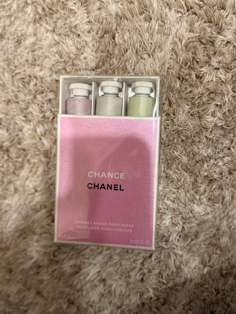 新品ビニール付き未使用　CHANEL CHANCEハンドクリーム 3本セット